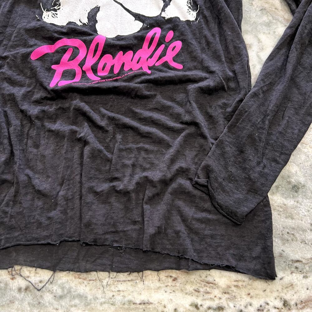 Chaser Blondie Burnout Cold Shoulder Top Small - Picture 3 of 4